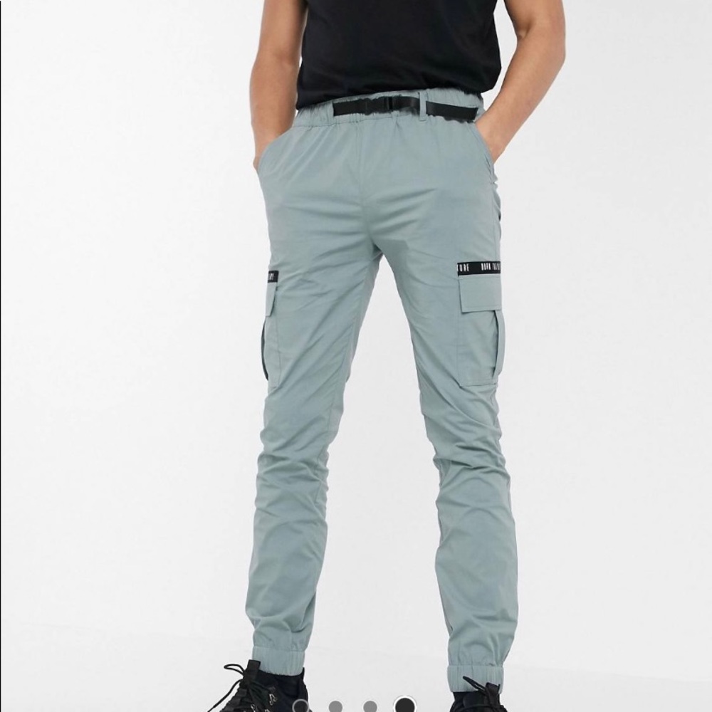 🔥 ASOS Dark Future skinny cargo pants
